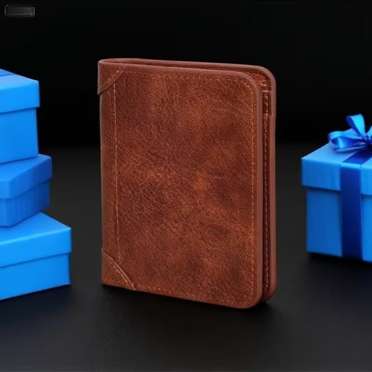 Vintage Men'S Genuine Leather Wallet