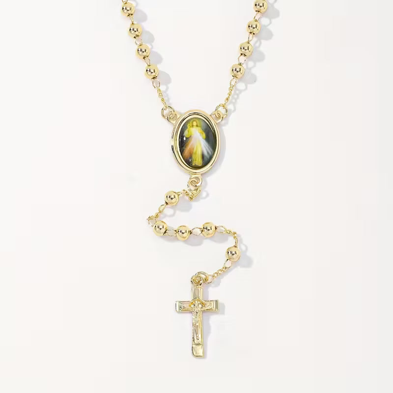 Golden  Rosary - Car, neck