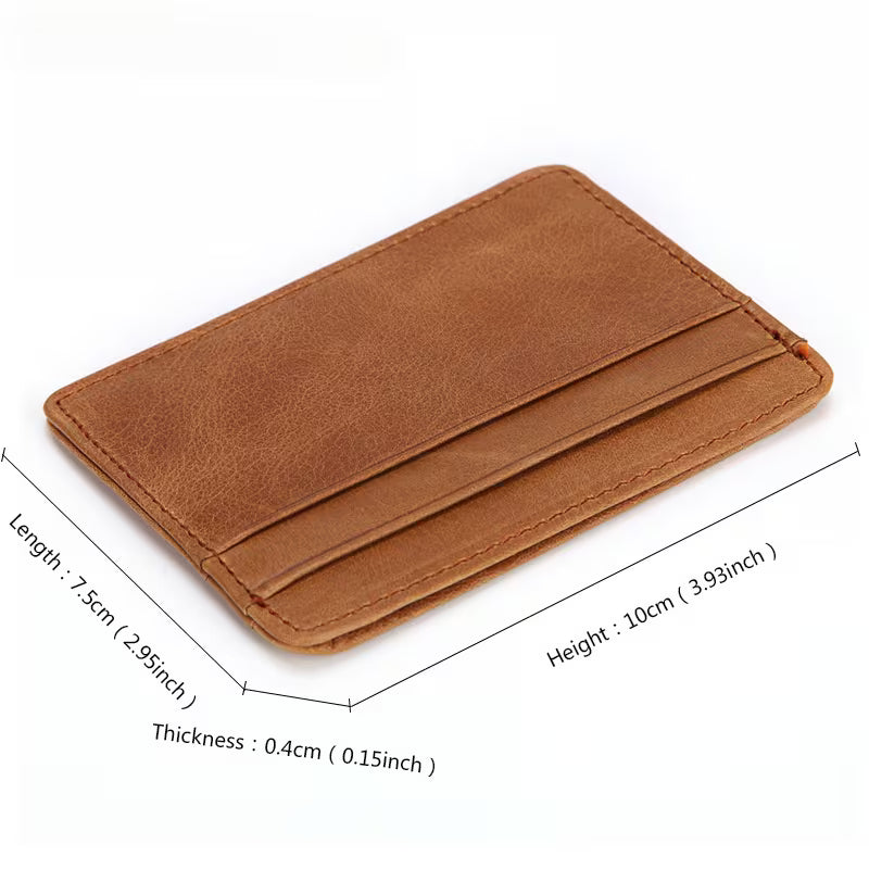 Men'S Genuine Top Layer Cowhide Leather Wallet