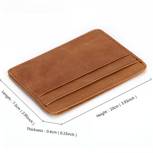 Men'S Genuine Top Layer Cowhide Leather Wallet