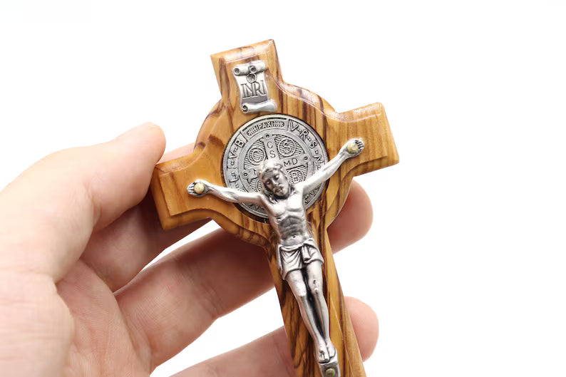 Jerusalem Handcrafted Wooden Cross Pendant Necklace